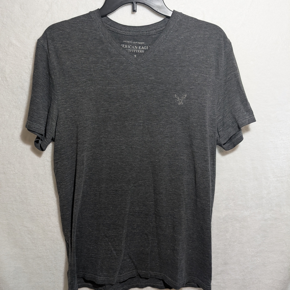 American Eagle Outfitters Men's Gray T-Shirt